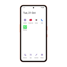 Orange Other Phone showing a simple icon-based menu designed to make navigation easy for children.