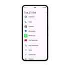 White Other Phone displaying the text-based SafetyMode menu for older or more confident users.